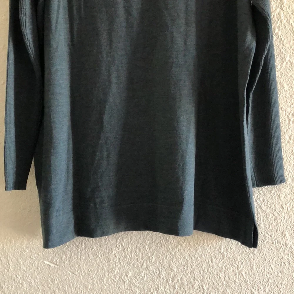 FORTE CASHMERE COWL NECK, DROP SHOULDER, MERINO WOOL AND SILK SWEATER/EUC - Picture 15 of 16